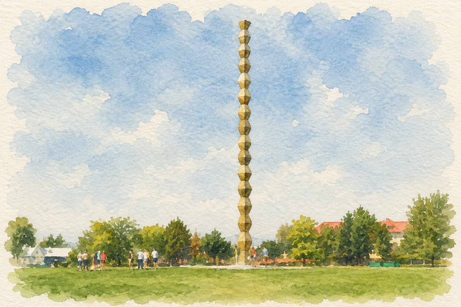La Columna del Infinito de Constantin Brâncuși, en Târgu Jiu